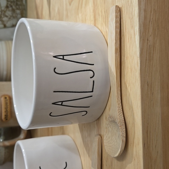 Rae Dunn White Guac and Salsa Bowls Set - Picture 2 of 5